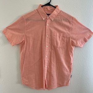 EUC Men’s Patagonia Linen Short Sleeve Button Down - Salmon color